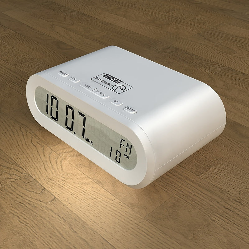 TimeGlow Väckarklocka – LED Digital Radio med Snooze