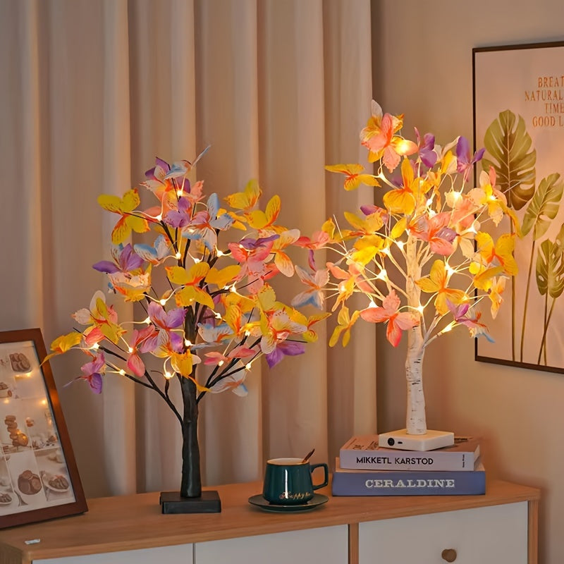GlowBirch - Stylish LED lamp with birch butterfly design