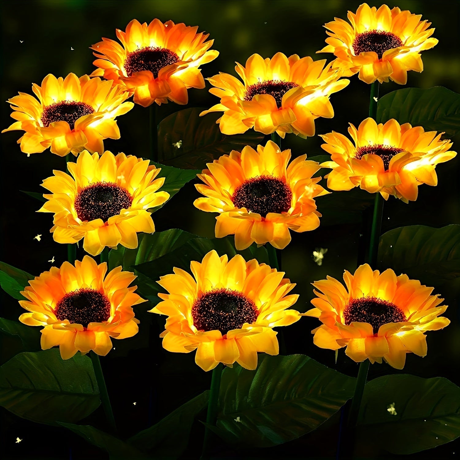 SolarBloom Lamp – Sunflower LED Garden Lamp 3 Cups
