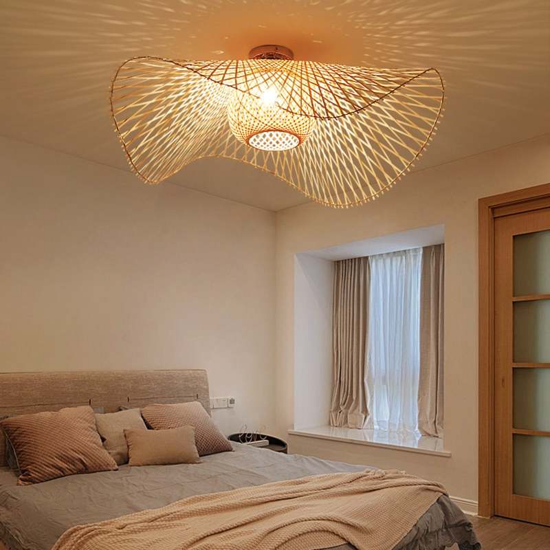 MutoCraft Pendant - Elegant Rattan Ceiling Lamp in Japanese Style