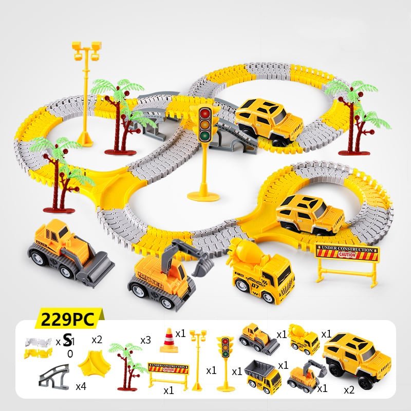 SpeedFlex Bana – Flexibel Racingbana med LED-Fordon