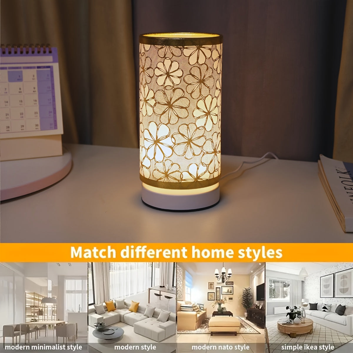 ModernLicht – Illuminated USB Table Lamp in Cylinder