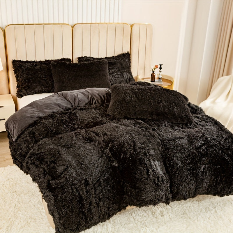 Ultra Plush Plush Bedding Set with Zipper - Luxury &amp; Comfort