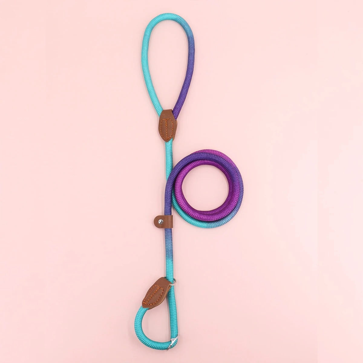Clémentine Leather Leash – Colorful Dog Leash for Stylish Walks