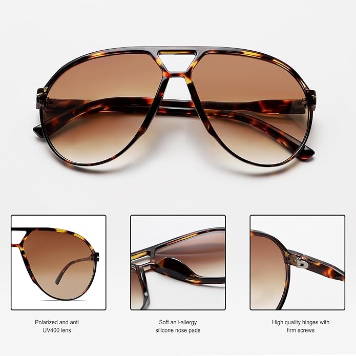 AviatorLux - Retro Oversized Sunglasses for Style