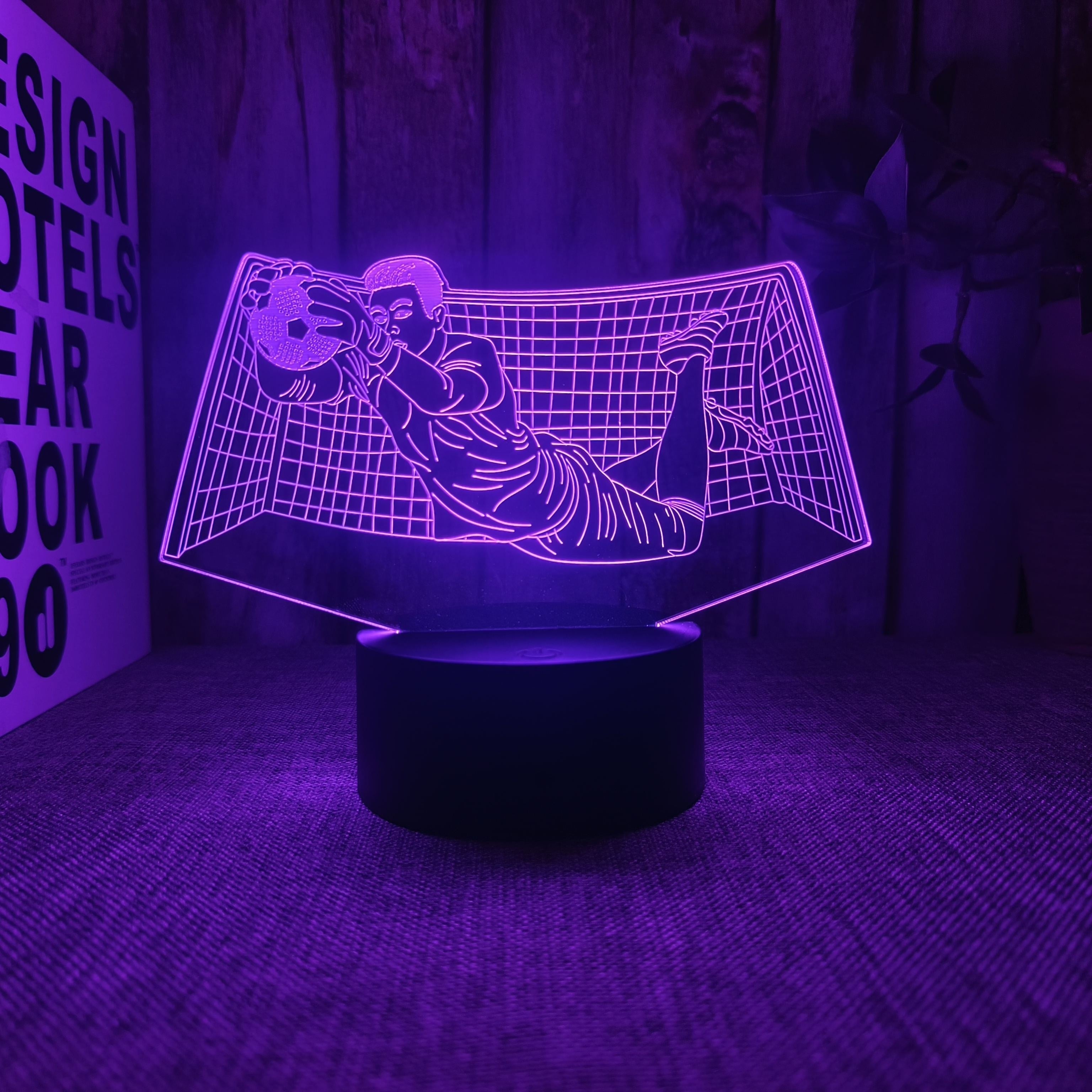 KeeperGlow – 3D Football Goalkeeper Night Light with Touch