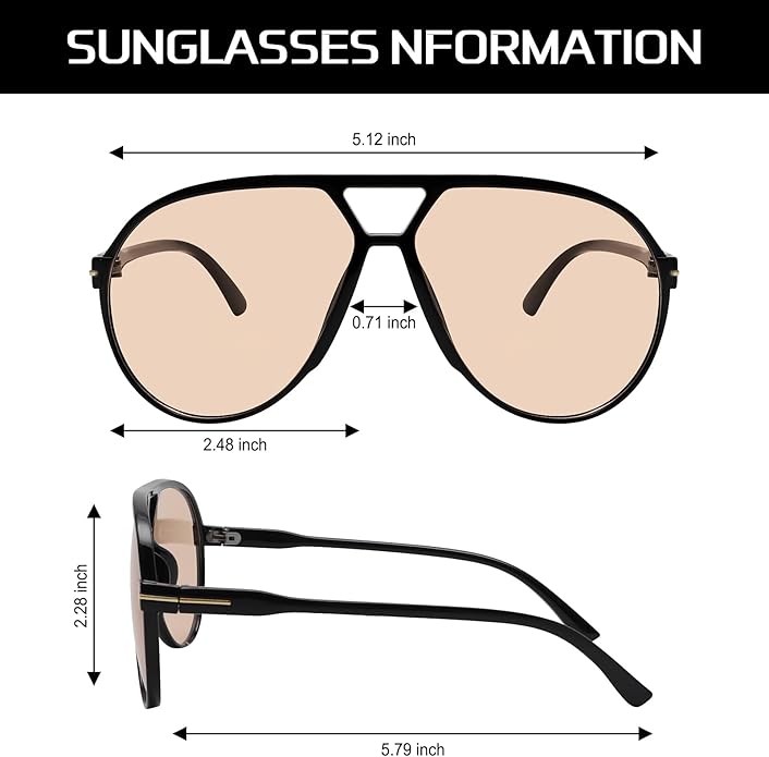AviatorLux - Retro Oversized Sunglasses for Style