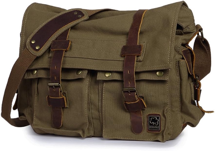 RetroCarry Bag – Vintage Canvas Shoulder Bag for Laptops