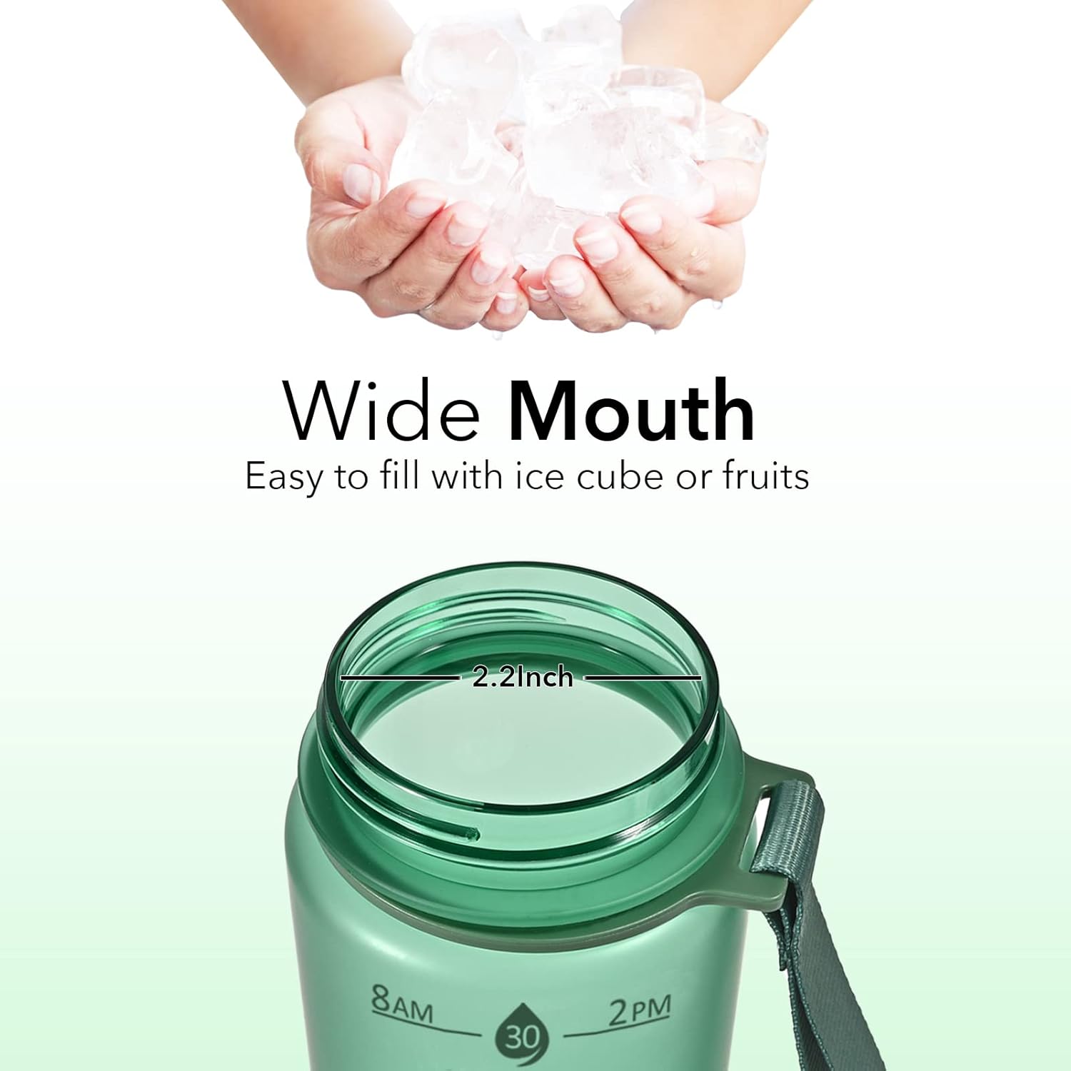 HydraBoost – Trendy Motivational Water Bottle 900ml