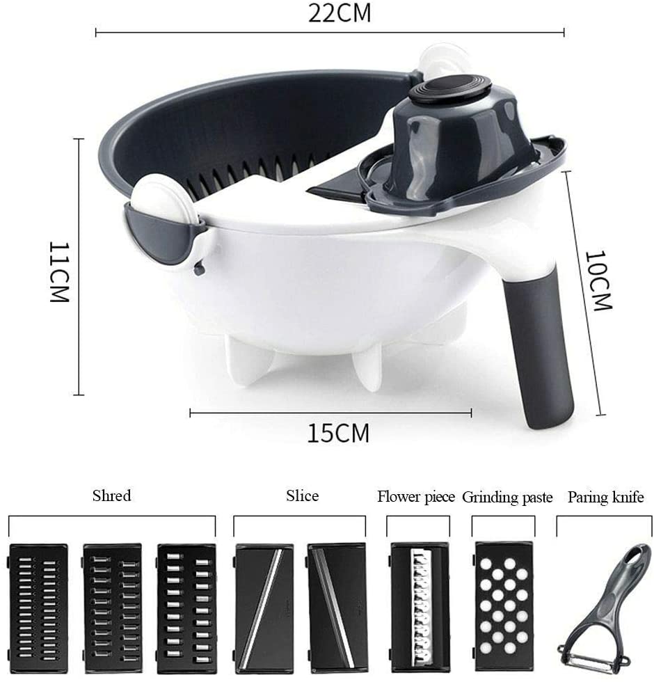 MagicChef - Multifunctional 9-in-1 Vegetable Cutter and Chopper