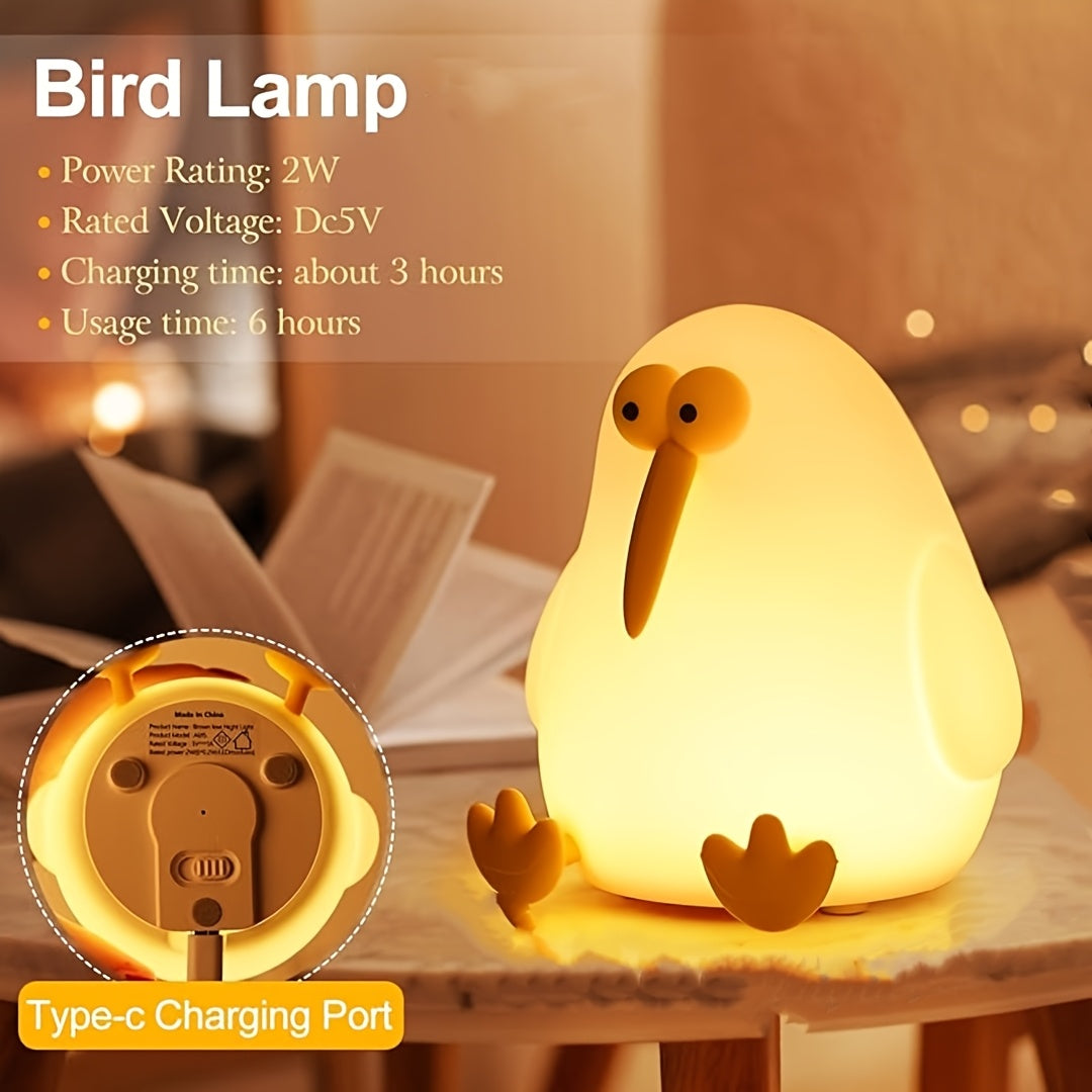 KiwiGlow Lamp - Cute Kiwi LED Night Light