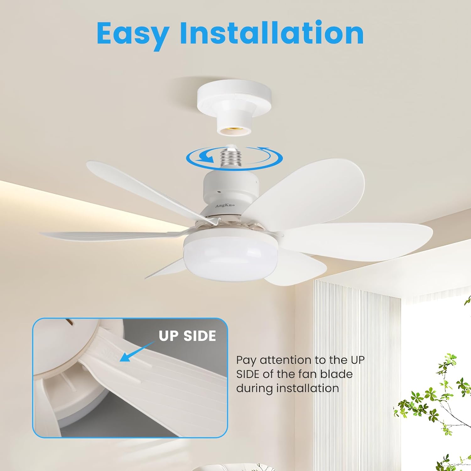 BreezeLight Fan – Adjustable LED Ceiling Fan