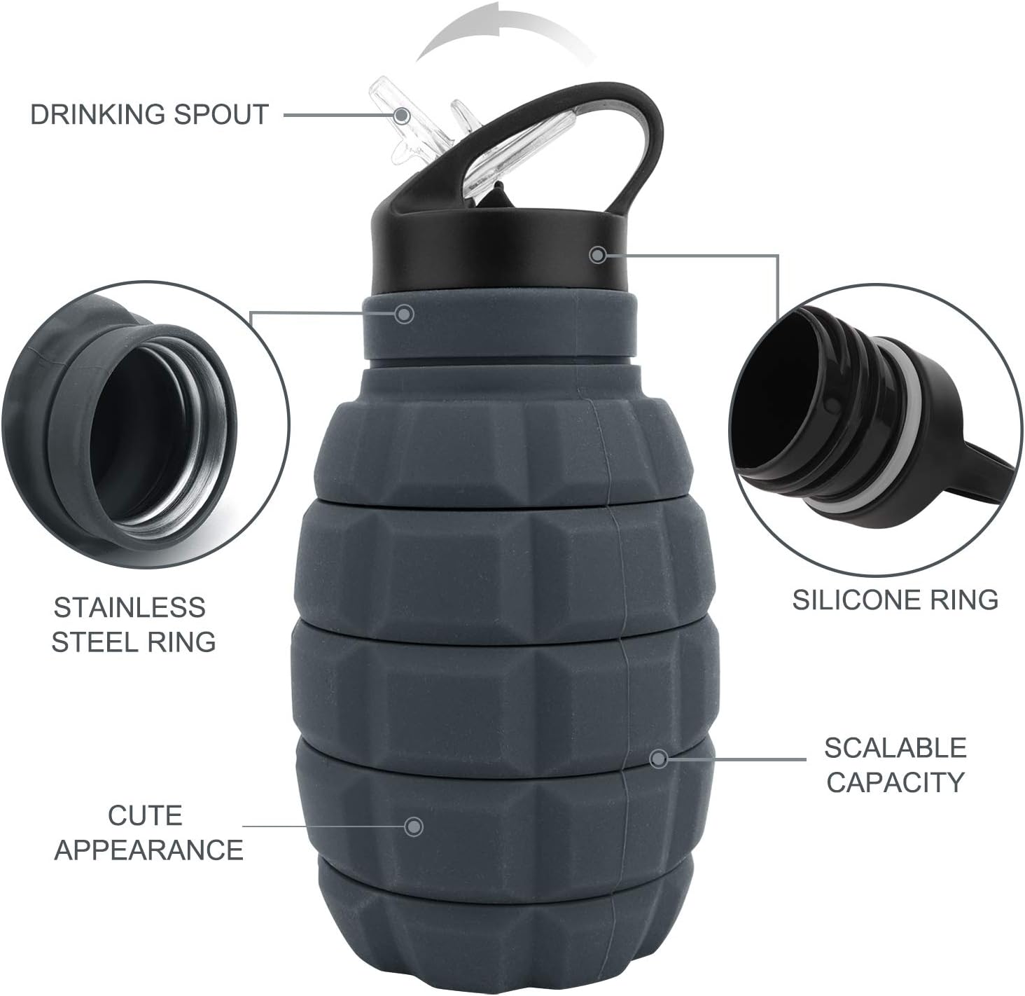FlexiBottle - Sustainable Foldable Travel Cup 575 ML