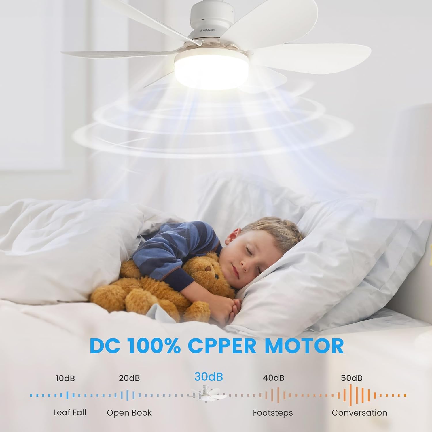 BreezeLight Fan – Adjustable LED Ceiling Fan