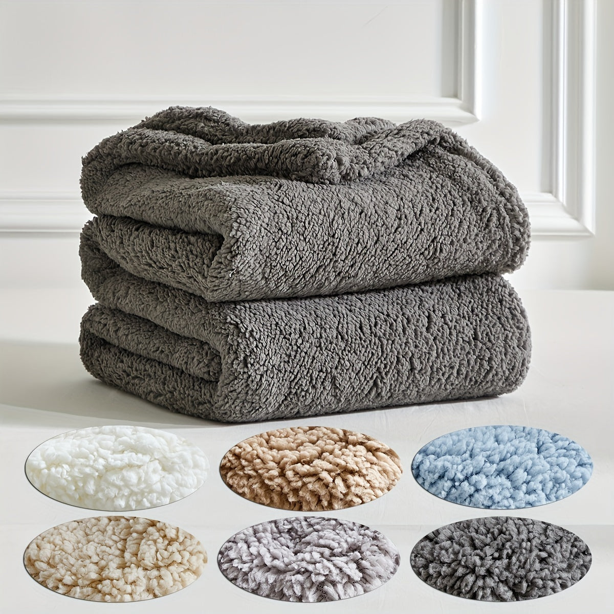 CozyWrap – Luxurious Sherpa Fleece Blanket for Winter Days