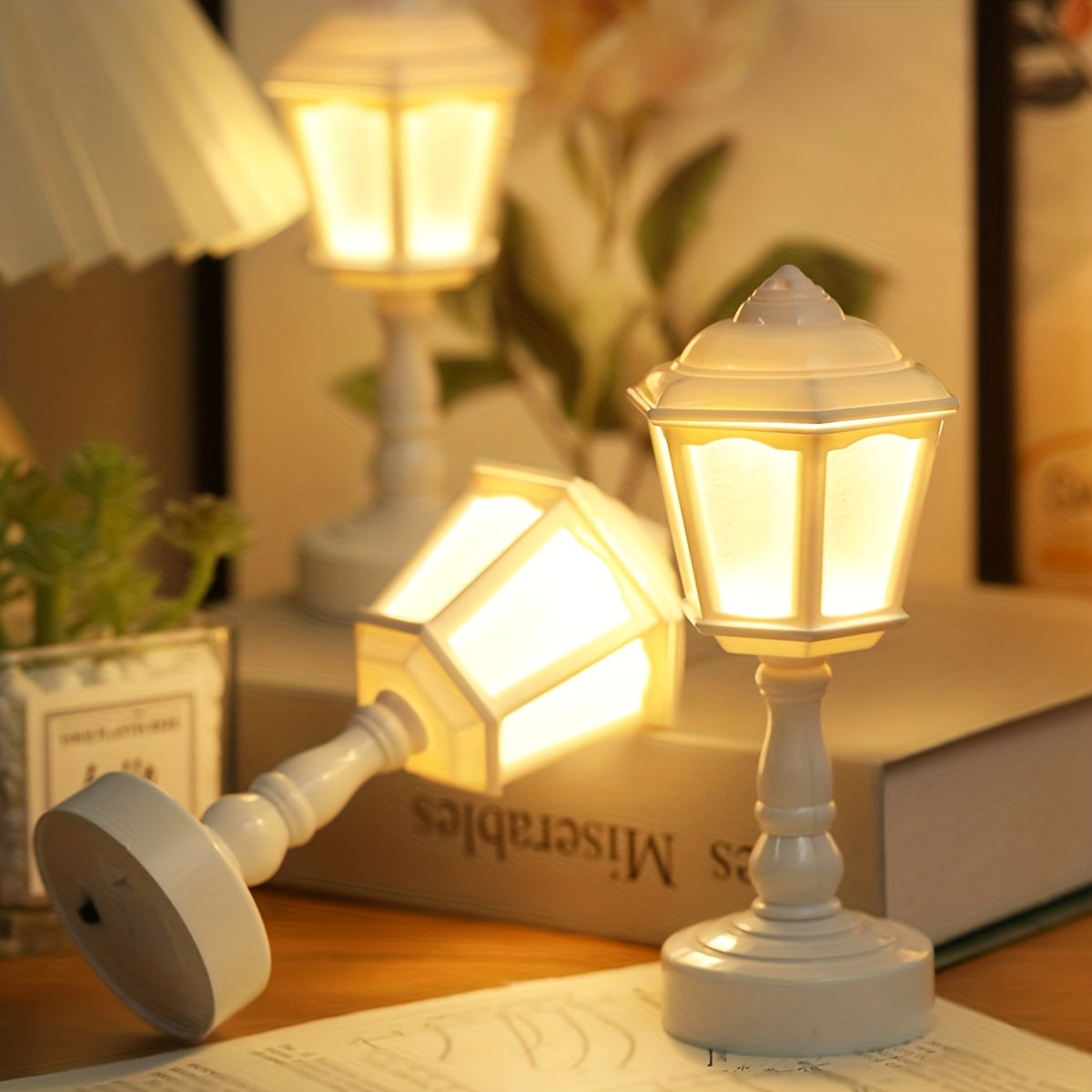 RetroGlow Lamp - Compact LED Desk Lamp for Bedroom