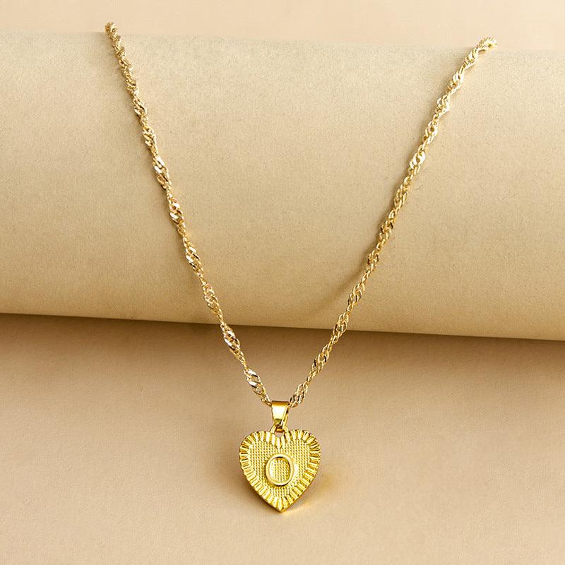 Amara - Elegant Golden Heart Necklace