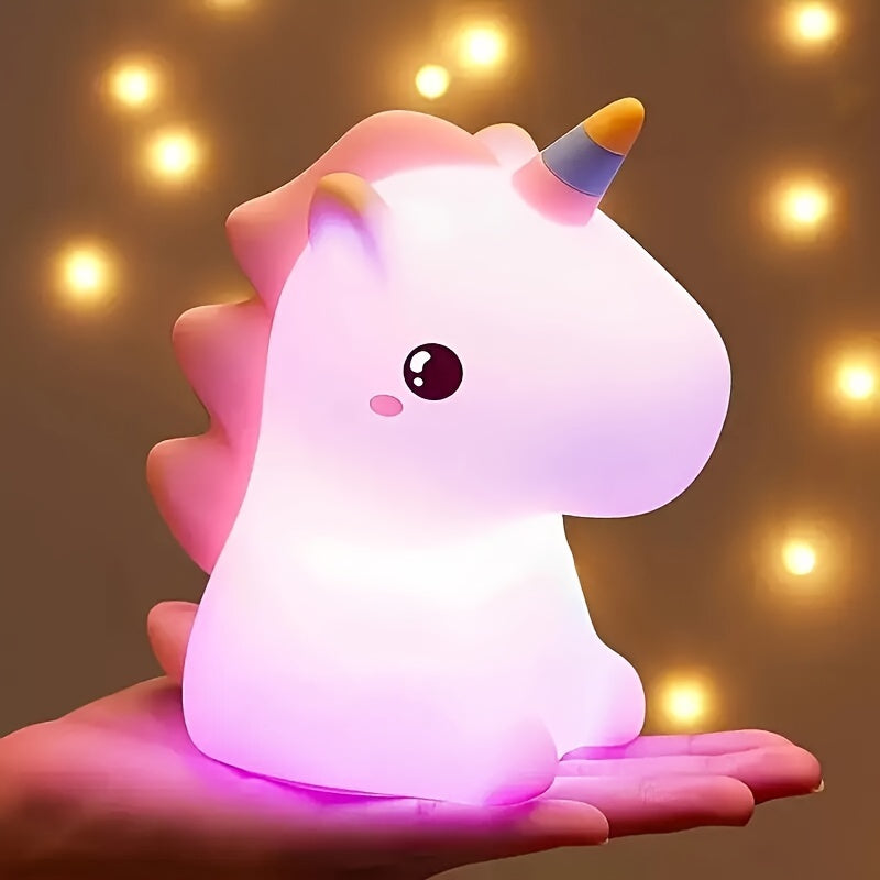 UnicornGlow Night Light - Colorful LED Lamp with Cover