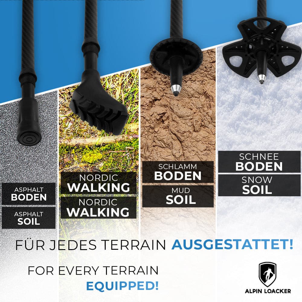 Ultralight Hiking Poles – Lightweight Folding Poles with Cork Handles