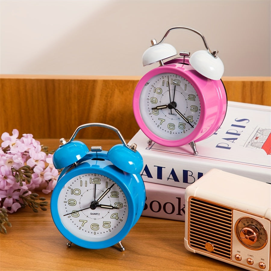ChimeVintage Wake Up - Classic Alarm Clock with LED Night Light
