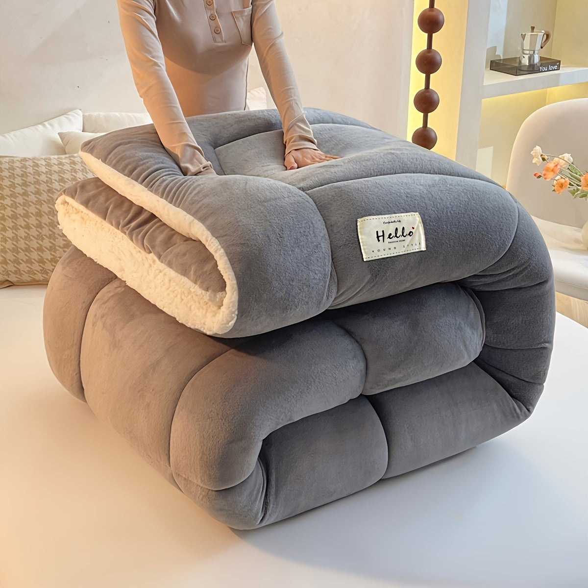 Stylish Cabin Sherpa Fleece Blanket – Ultimate Comfort &amp; Warmth