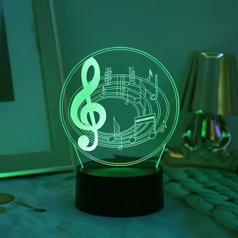 MelodyGlow Lamp - USB Desk Lamp with Music Symbols