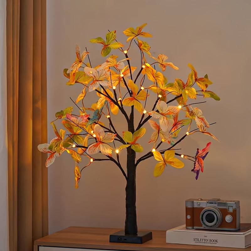 GlowBirch - Stylish LED lamp with birch butterfly design