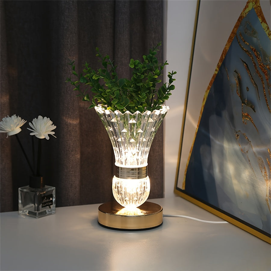 CrystalGlow Lamp – Luxurious LED Table Lamp in Crystal