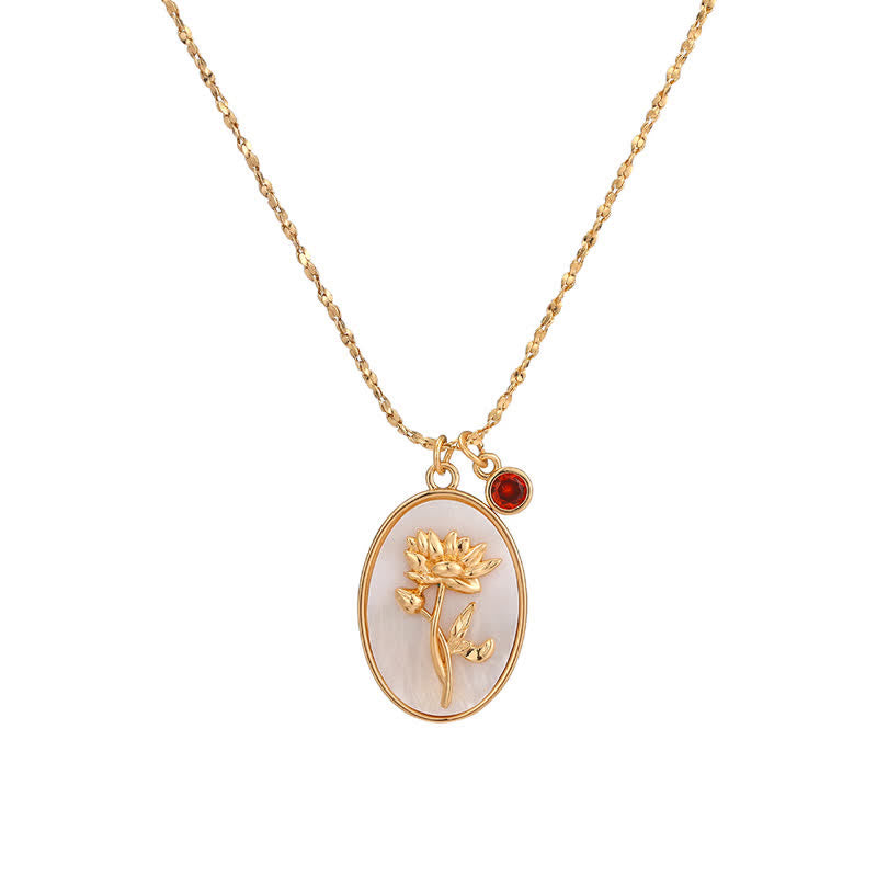 Aurora Birthstone and Birth Flower Necklace – A Personal Jewelry for My Loved Ones