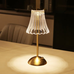 Crystaluxe Lampa - LED Kristall Bordslampa med Touchfunktion
