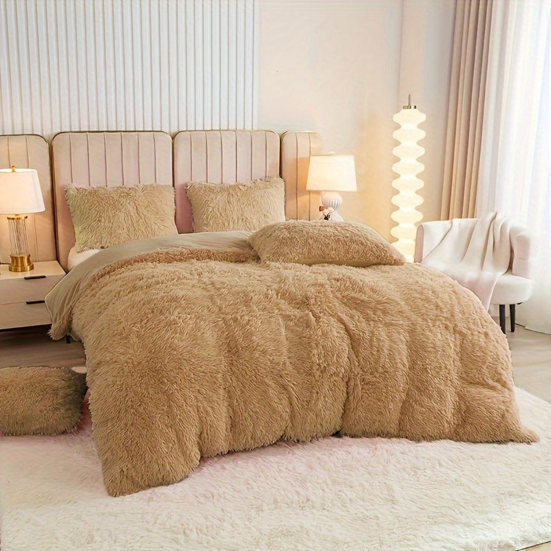Ultra Plush Plush Bedding Set with Zipper - Luxury &amp; Comfort