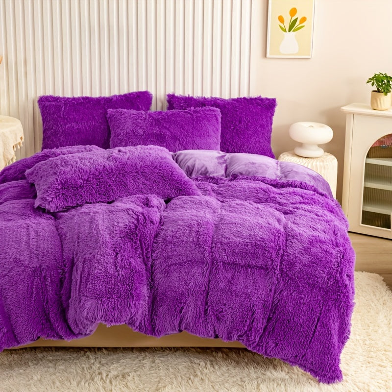 Ultra Plush Plush Bedding Set with Zipper - Luxury &amp; Comfort