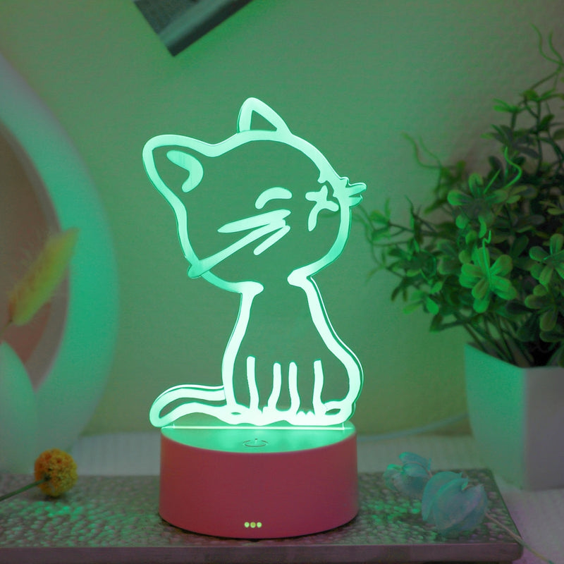 GlowPaw - 3D Touch-Nattlampa för Katter