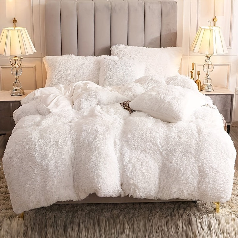 Ultra Plush Plush Bedding Set with Zipper - Luxury &amp; Comfort