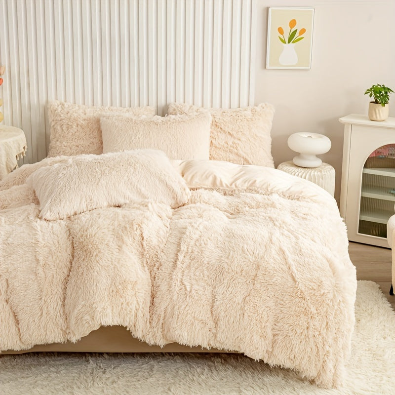 Ultra Plush Plush Bedding Set with Zipper - Luxury &amp; Comfort