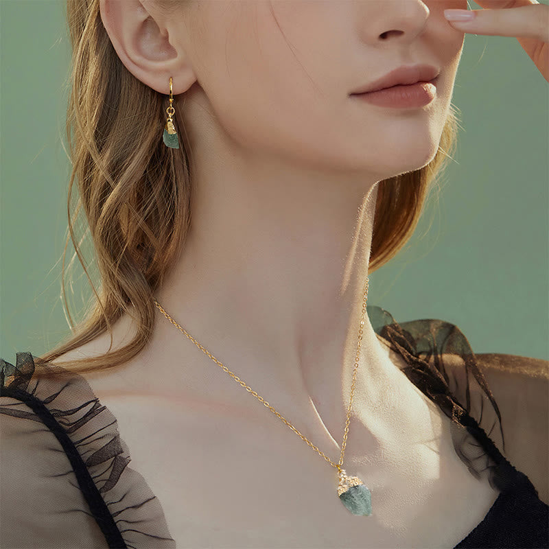 Tempting Crystal Jewelry Set with Necklace and Earrings - Elara 