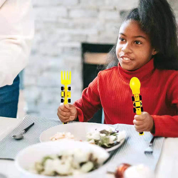 ConstructoFork - Large Children's Cutlery Set for Construction