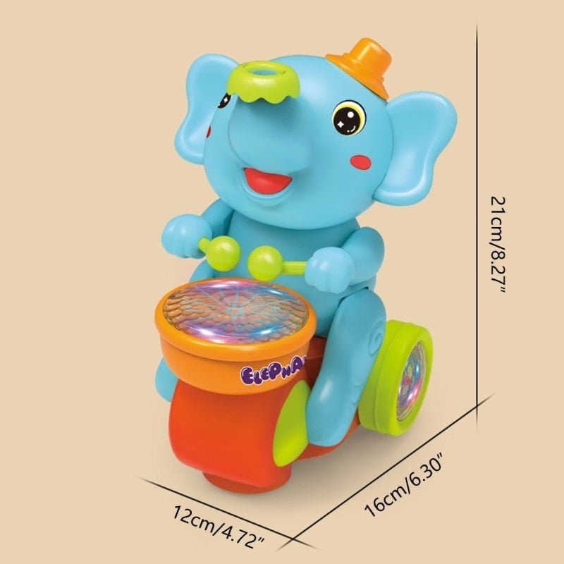 MelodyMaatje Drum Elephant - Musical Learning Experience for Babies