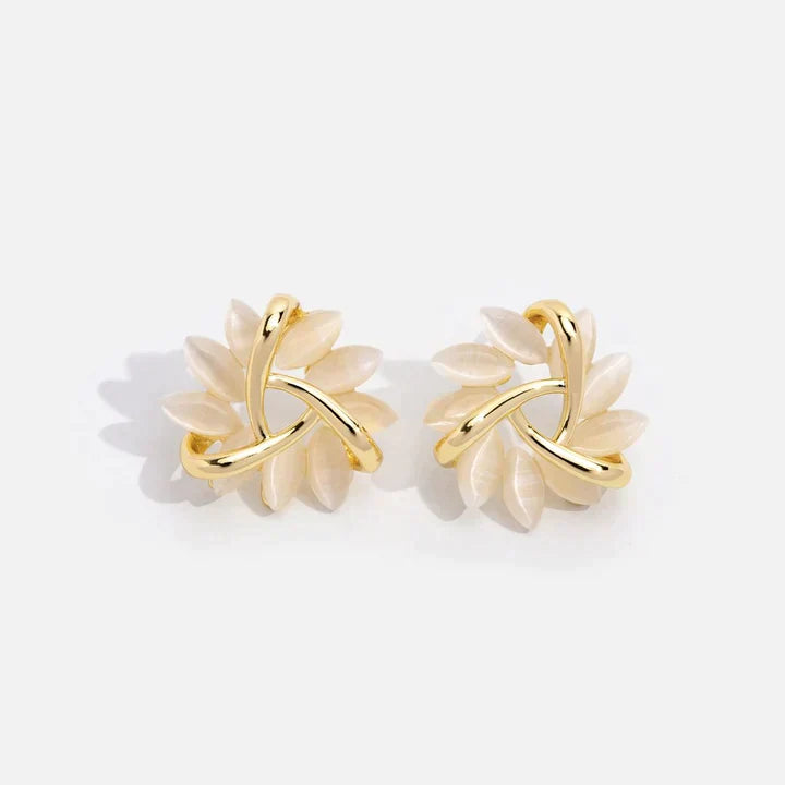 Stylish Opal Floral Earrings 