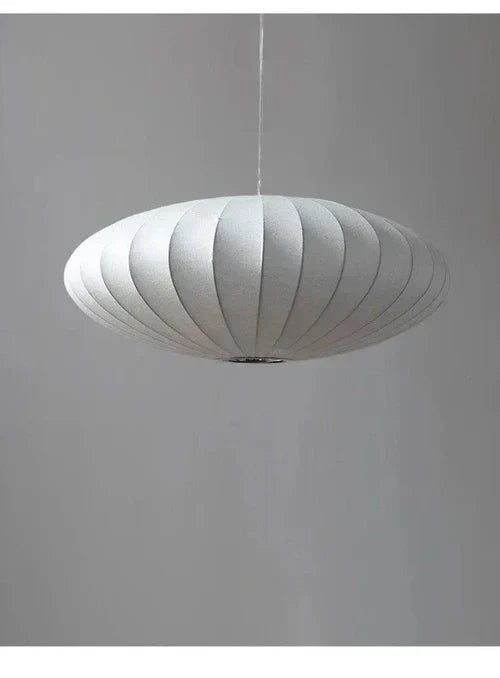 SilkCrown – Luxurious Silk Ceiling Lamp with Crystals
