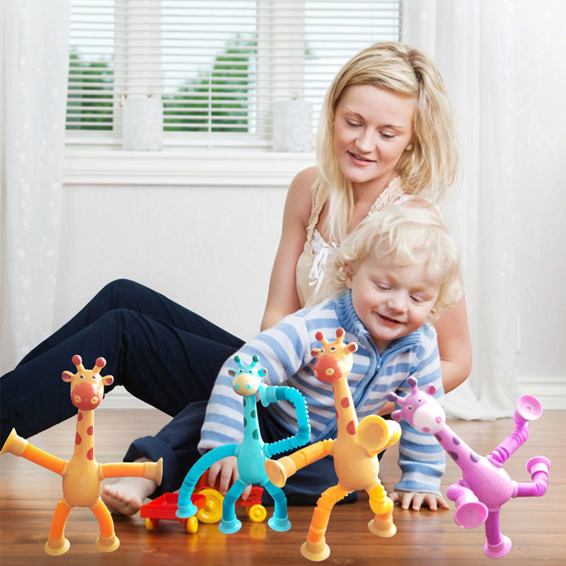 StretchGiraffe - Flexible Suction Cup Toy for Kids
