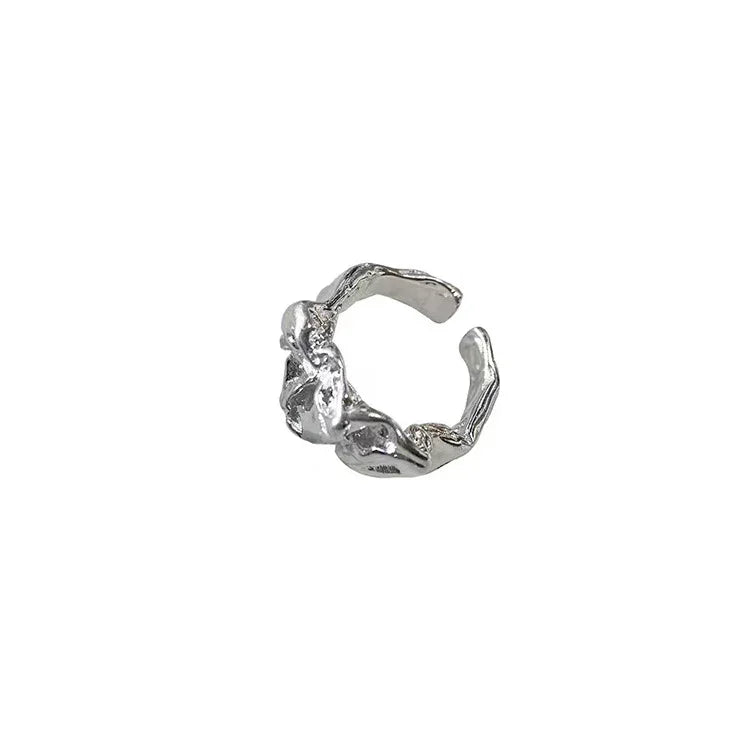 Arden Plissé Lava Design Minimalist Ring - Elegance in Simplicity