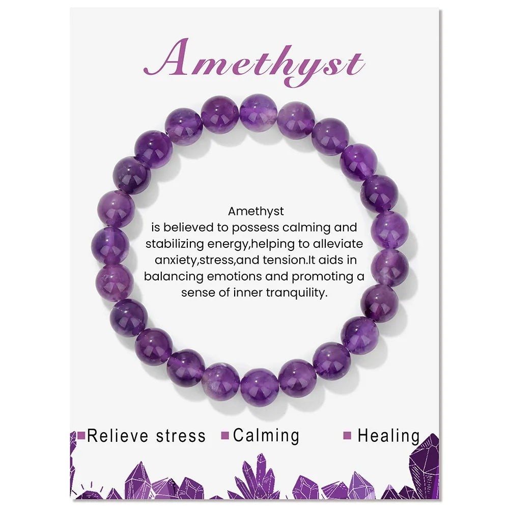 Aria: Natural Crystals Bracelet for Healing Energy
