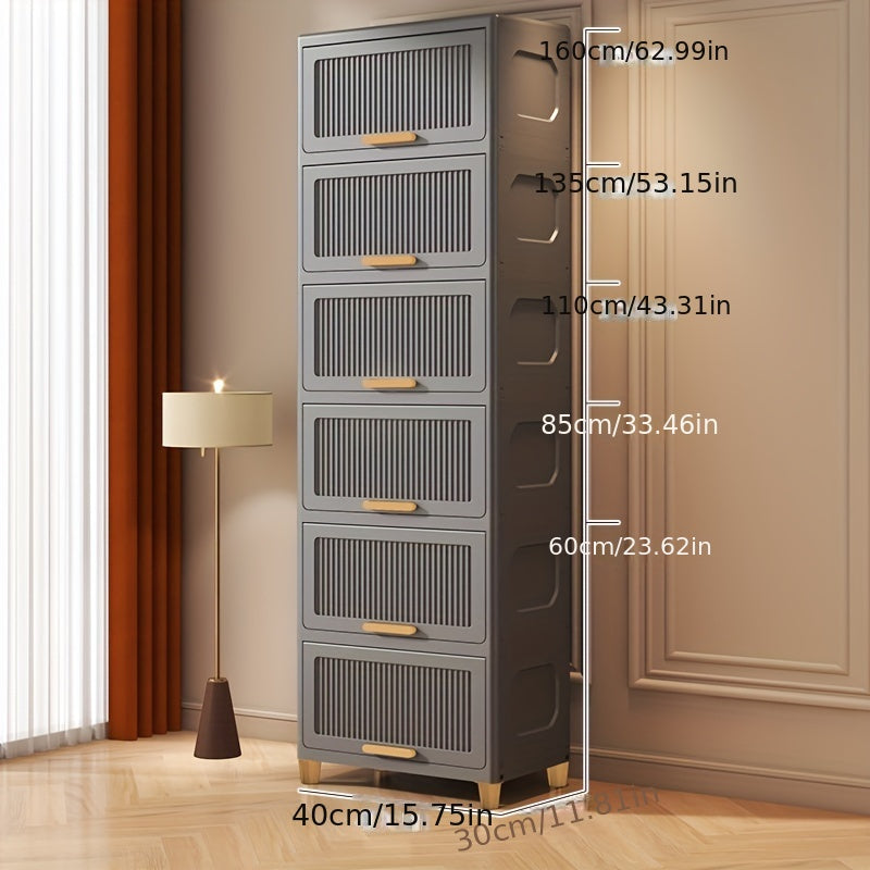 SleekStorage - Waterproof Flip-Top Storage Cabinet for the Home