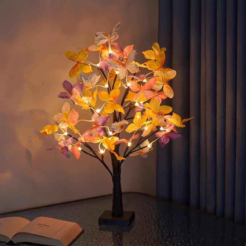 GlowBirch - Stylish LED lamp with birch butterfly design