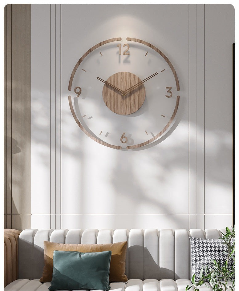 NatureTime - Rustic Wooden Wall Clock 35 cm