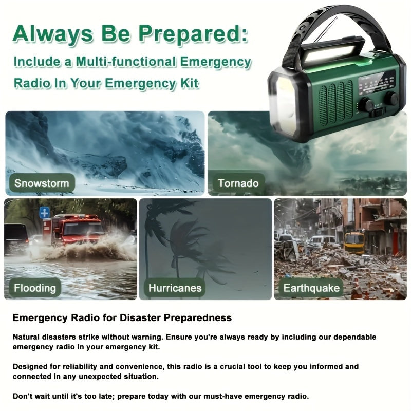 SurvivorPower - Durable Emergency Radio with Multiple Functions