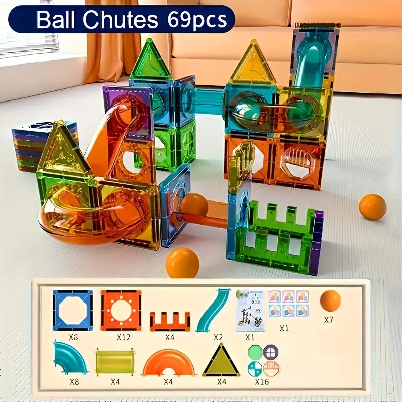 Magnetic Building Blocks Set - Create Endless Adventures with 69 Pieces