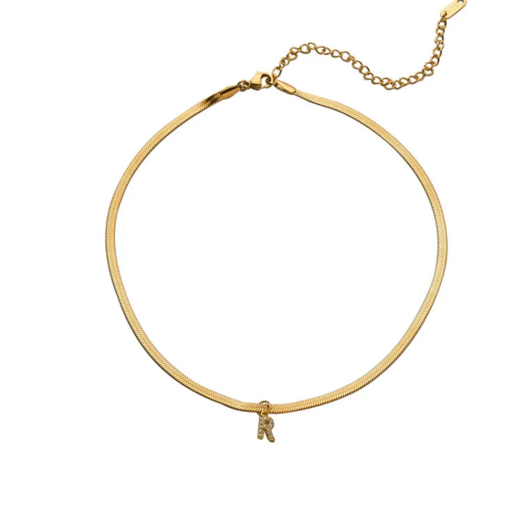 Stylish Gold Initials Pendant - Ella