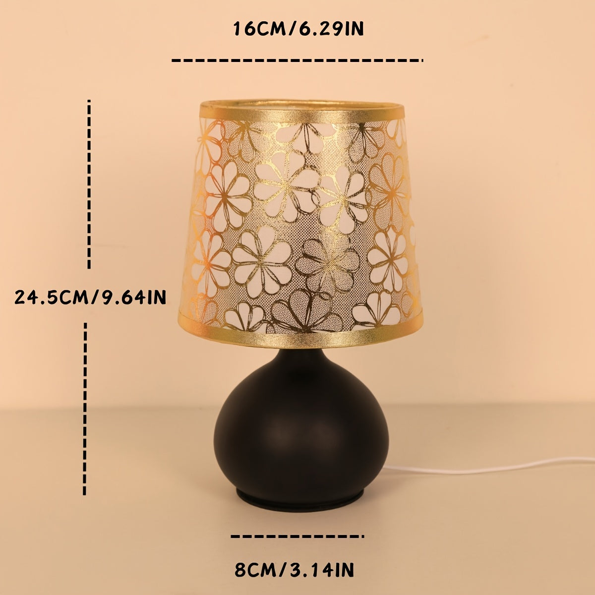 RetroLamp – Scandinavian Fabric Table Lamp with USB